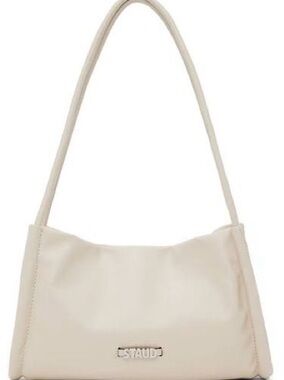 STAUD Gia Shoulder Bag (Off White)